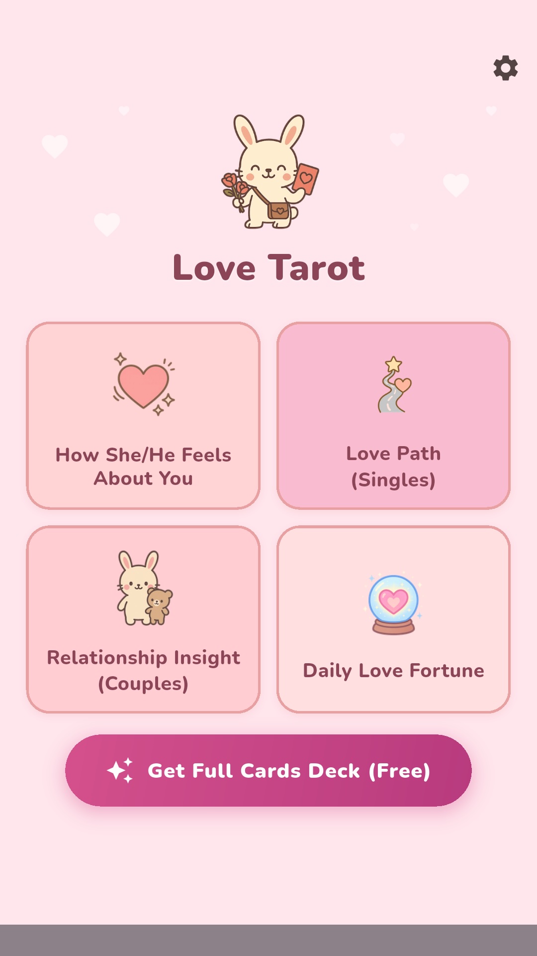 Love Tarot Reading App Preview
